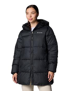 Columbia Women'S Puffect Ii Mid Hooded Jacket - Black