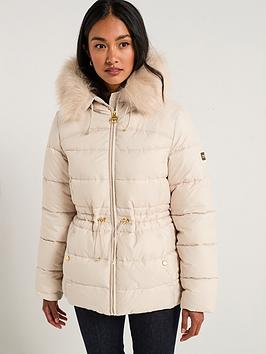 Barbour International Cher Puffer Jacket - White