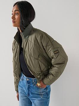 Barbour International B.Intl Pagan Quilted Jacket - Green