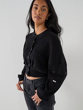 Barbour International Bintl Gigi Knitted Bomber - Black