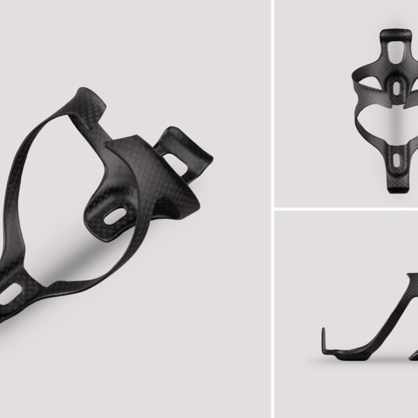 Level Carbon Fibre Bottle Cage - 3K Matt Finish