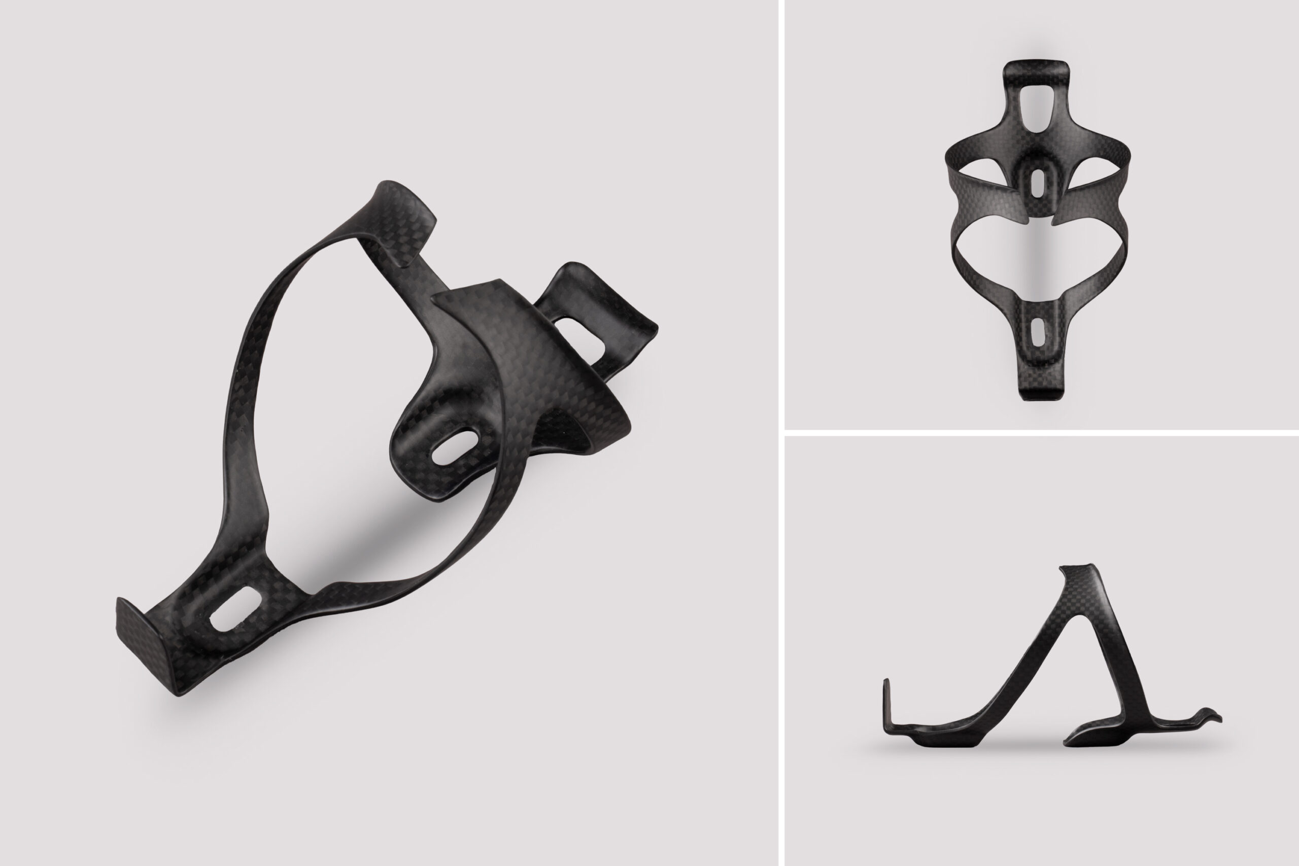 Level Carbon Fibre Bottle Cage - 3K Matt Finish