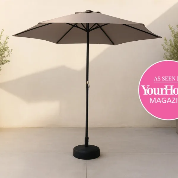 Bali Taupe Metal Parasol 2.67m