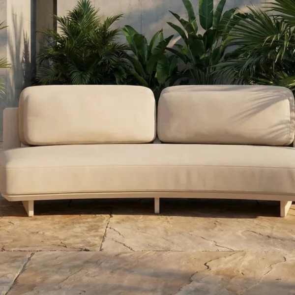 Harbour 3 Seater Aluminium Curved Garden Modular Garden Sofa