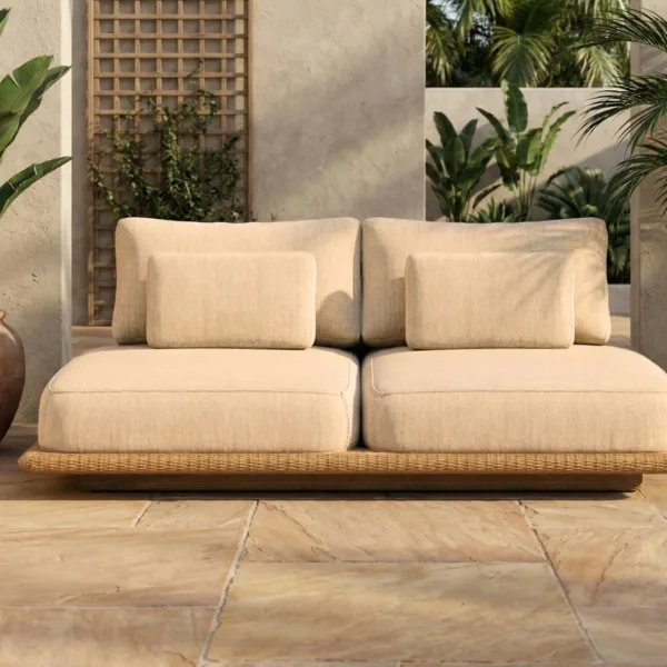 Lark 2 Seater Rattan Garden Sofa