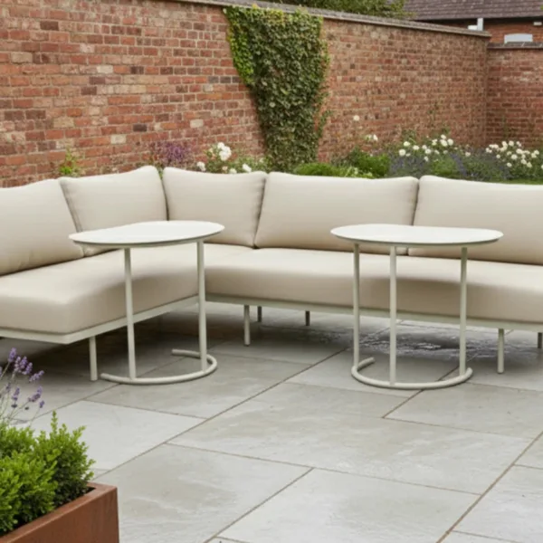 Kiki Beige 4-Seater Garden Corner Sofa