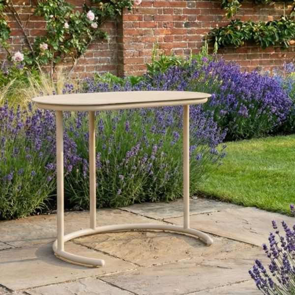 Kiki C-Shaped Metal Garden Side Table