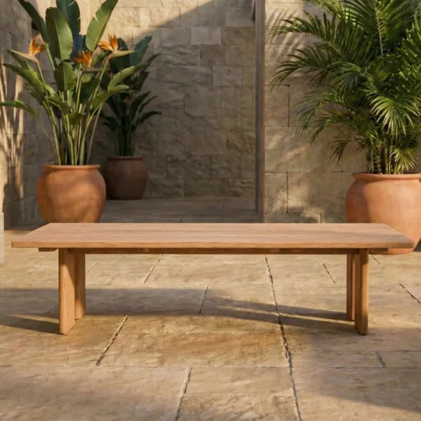 Lark 140cm Teak Garden Coffee Table